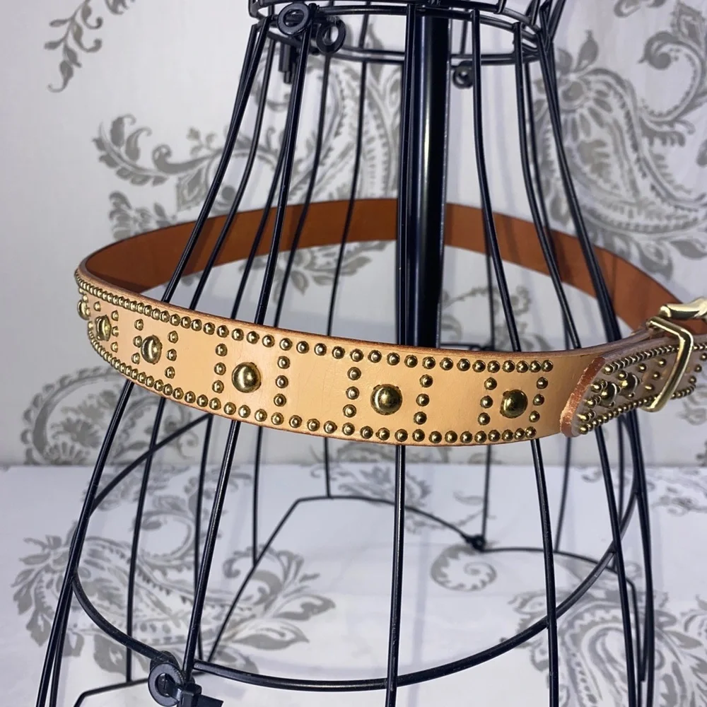 Vintage Leather Studied Belt‎ M/L